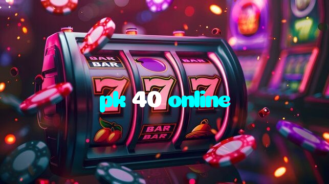pk 40 online casino presented on mobile device in Pakistan with slots and live games